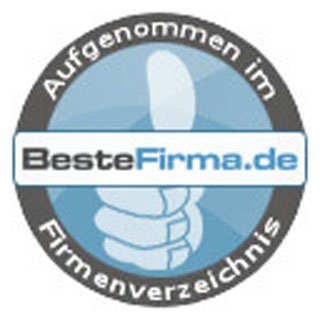 Qualitätssiegel: Aufgenommen bei BesteFirma.de