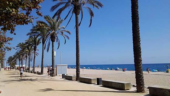 Partyurlaub nach Calella, Spanien - Strand