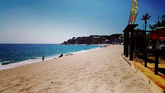 Partyurlaub nach Lloret de Mar, Spanien - Strand
